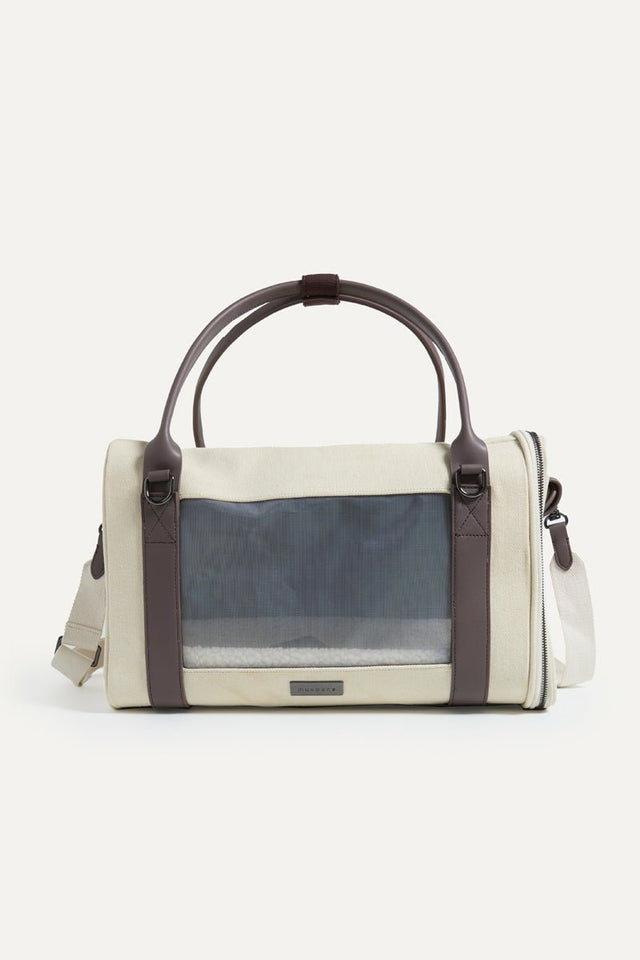 Max Bone Global Citizen Pet Carrier Bag Off White