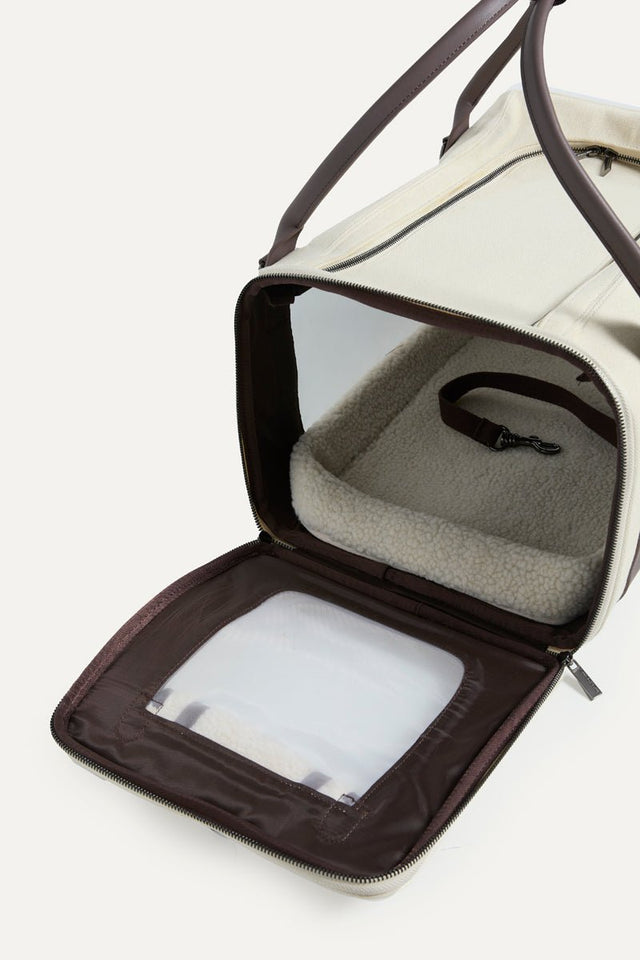 Max Bone Global Citizen Pet Carrier Bag Off White