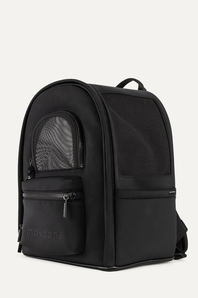 Max Bone Go Everywhere Backpack Carrier For Dogs - Black