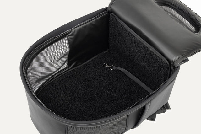 Max Bone Go Everywhere Backpack Carrier For Dogs - Black