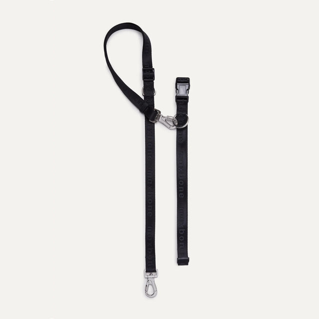 Max Bone GO! With Ease Hands Free Dog Leash - Black