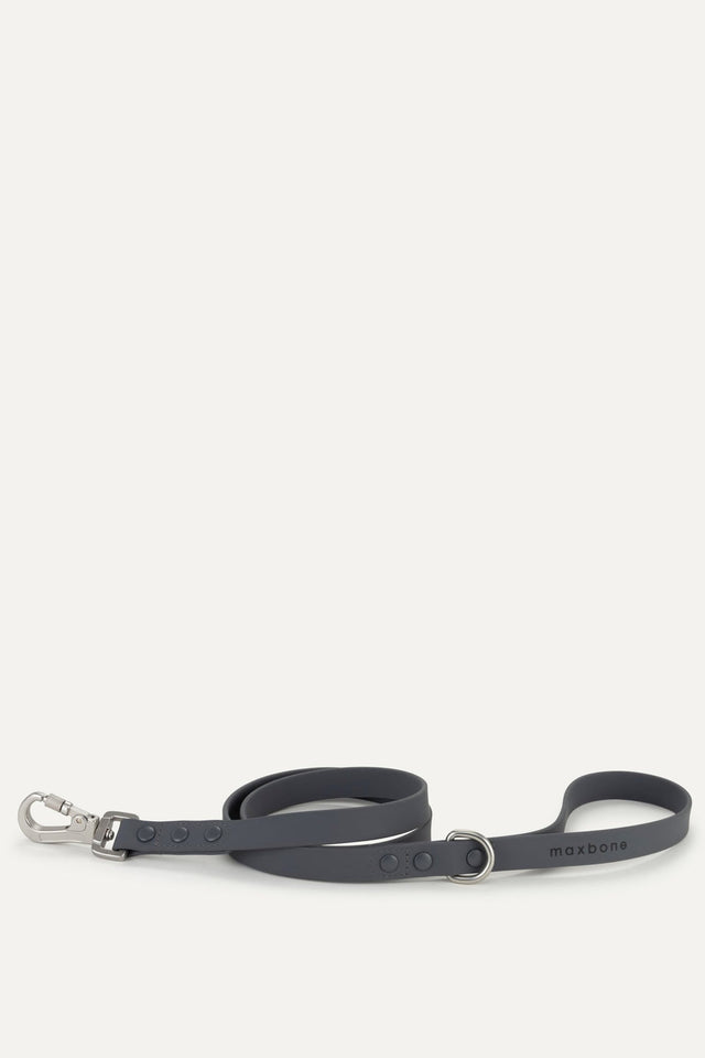 Max Bone Hazel Dog Leash - Charcoal