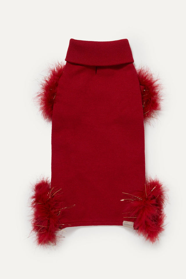 Max Bone Holiday Glitz Feather Onesie
