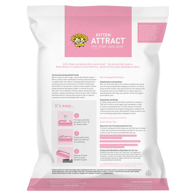 Dr. Elsey's Precious Cat Kitten Attract Clumping Clay Cat Litter