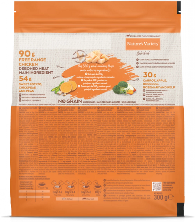 Nature's Variety Selected Dry Free Range Chicken for Adult Cats