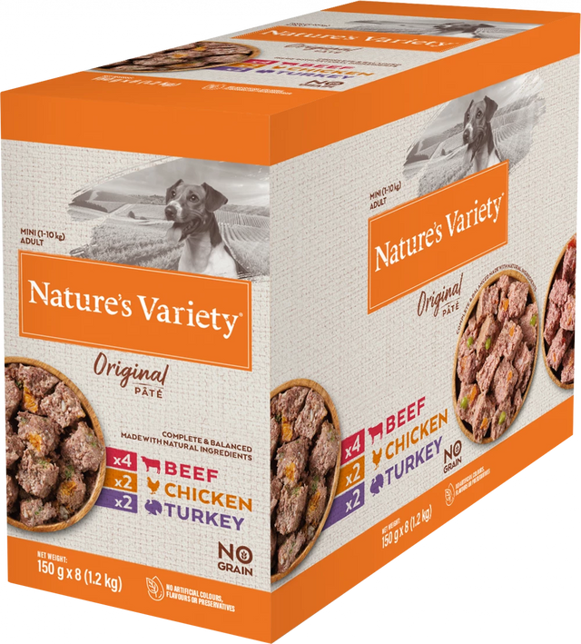 Nature's Variety Original Pate Mixed Flavours for Small Breed Dogs