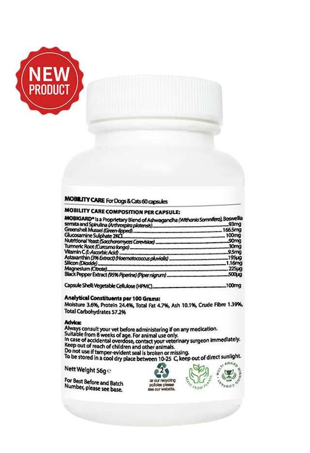 Broadreach Nature Mobility Care for Dogs, Cats, Puppies & Kittens – 60 sprinkle capsules