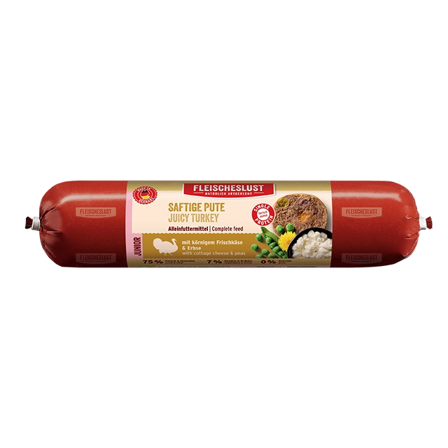 Fleischeslust Junior Dog Wet Food Juicy Turkey