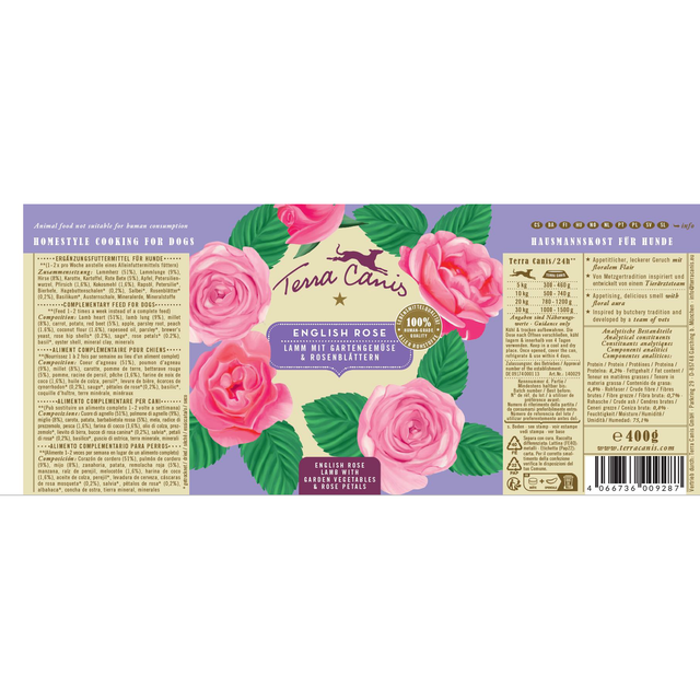 Terra Canis Flower Menu English Rose Lamb