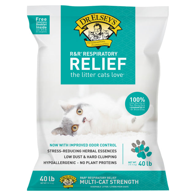 Dr. Elsey's Precious Cat Respiratory Relief Clumping Clay Cat Litter