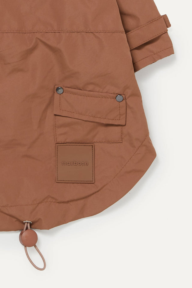 Max Bone Talon Dog Raincoat Camel