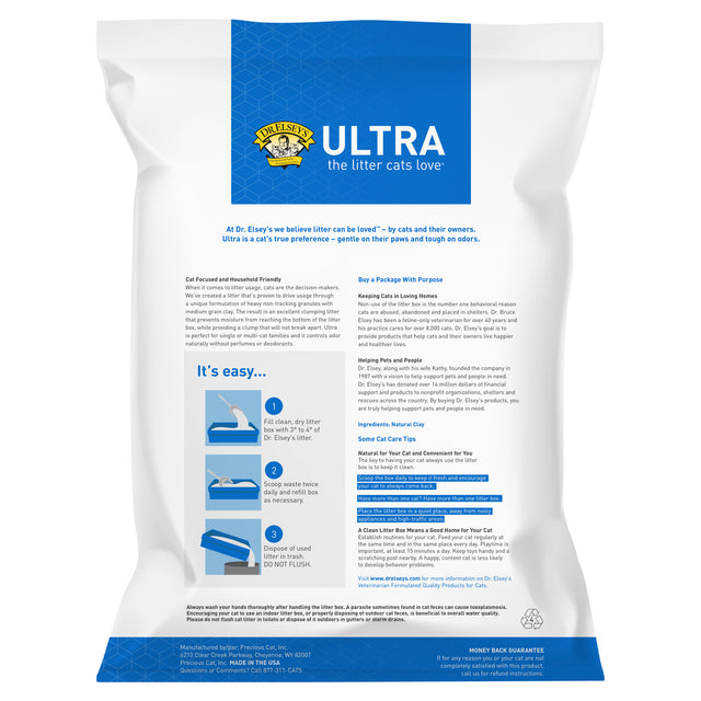 Dr. Elsey's Precious Cat Ultra Clumping Clay Cat Litter
