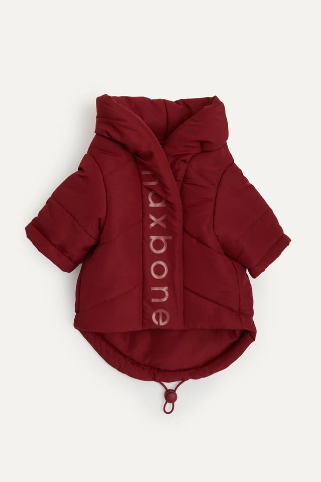 Max Bone Dog Wrap Puffer Jacket - Berry