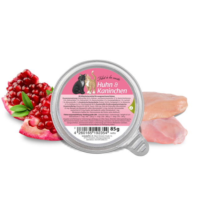 Granatapet Cat wet food Filet a la carte chicken & coney