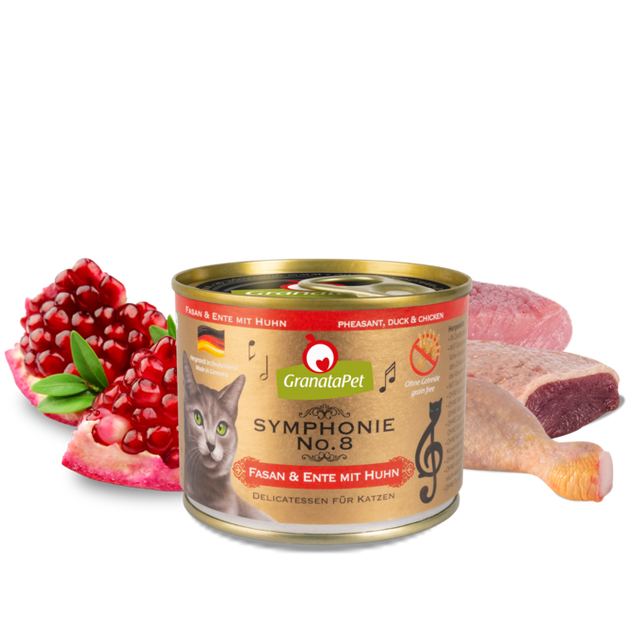 Granatapet Cat wet food Symphonie No.8 pheasant & duck with chicken