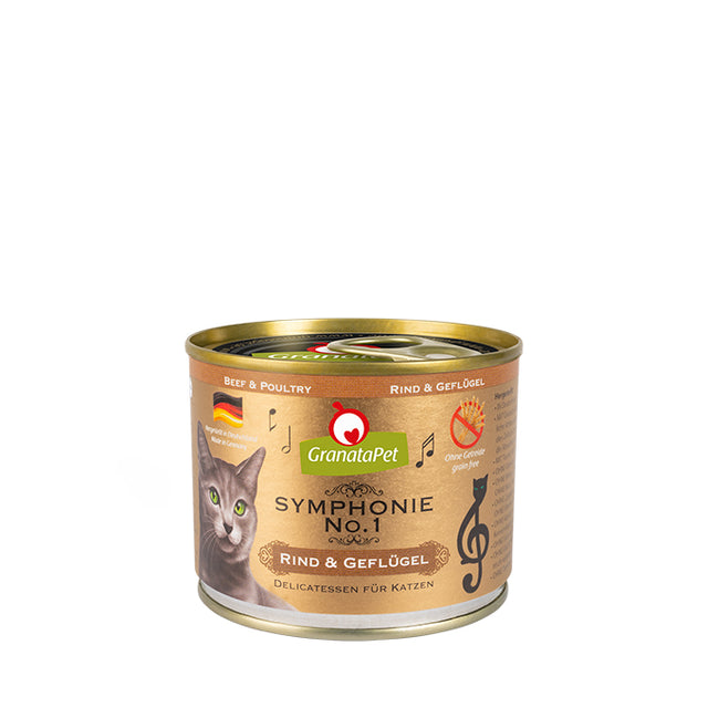 Granatapet Cat wet food Symphonie No.1 beef & poultry