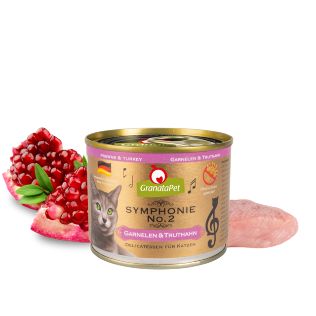Granatapet Cat wet food Symphonie No.2 prawns & turkey