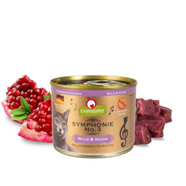 Granatapet Cat wet food Symphonie No.3 venison & chicken