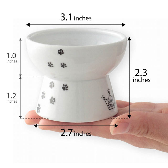 Necoichi Raised Cat Food Bowl Mini