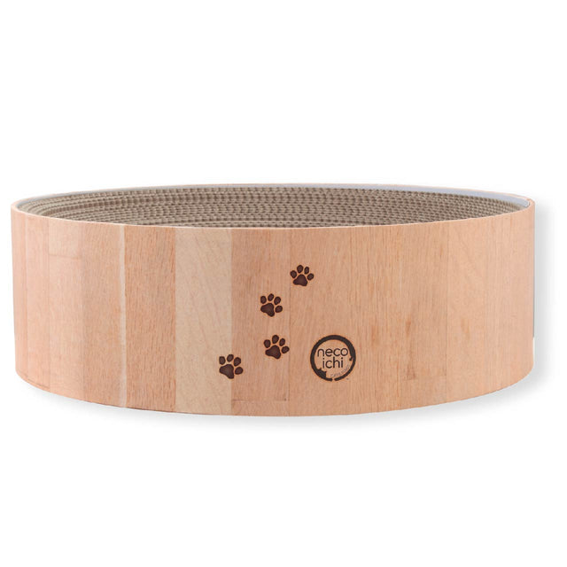 Necoichi Cozy Cat Scratcher Bowl Oak