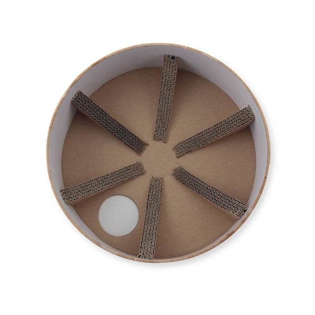 Necoichi Cozy Cat Scratcher Bowl Oak
