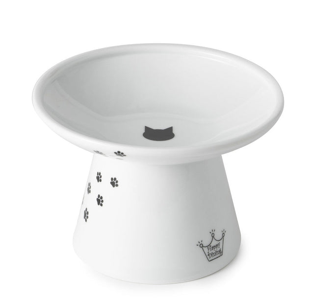 Necoichi Raised Cat Food Bowl Extra Wide