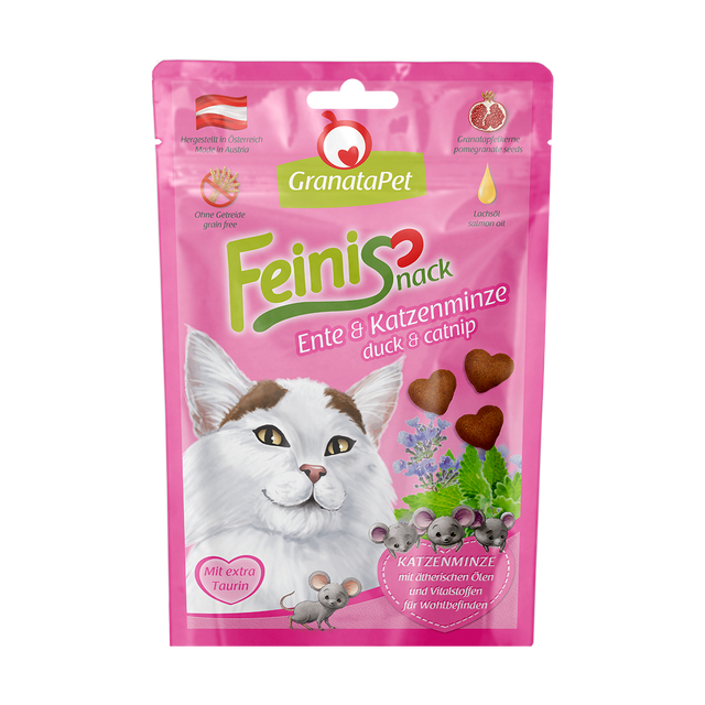 Granatapet Cat snacks FeiniSnack duck & catnip