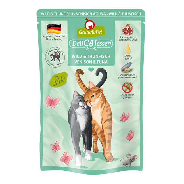 Granatapet Cat wet food DeliCatessen venison & tuna