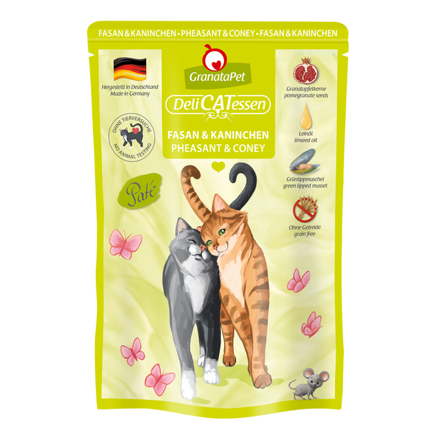 Granatapet Cat wet food DeliCatessen pheasant & coney