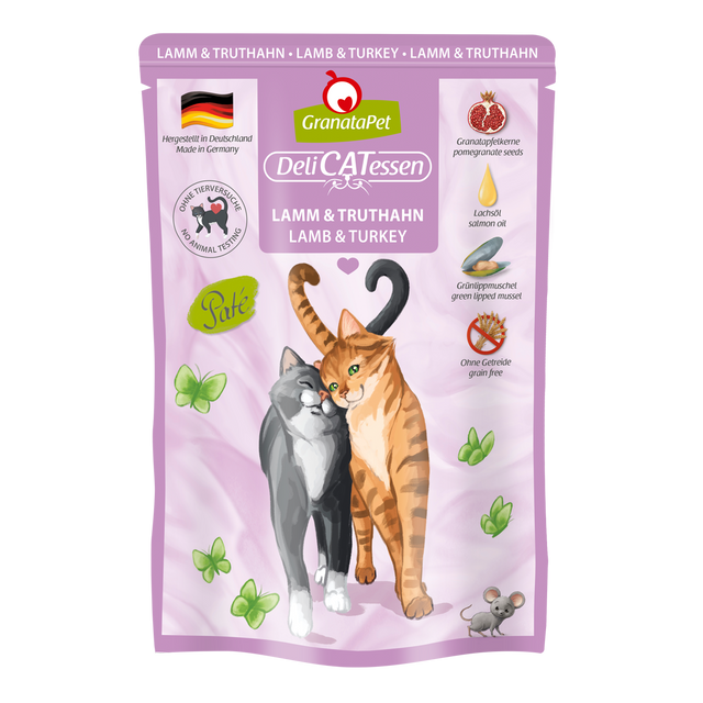 Granatapet Cat wet food DeliCatessen lamb & turkey