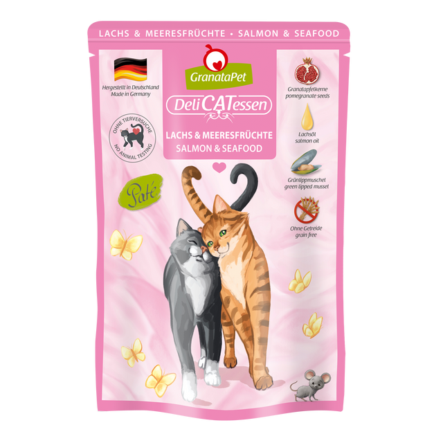 Granatapet Cat wet food DeliCatessen salmon & seafood