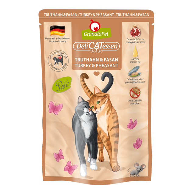 Granatapet Cat wet food DeliCatessen turkey & pheasant