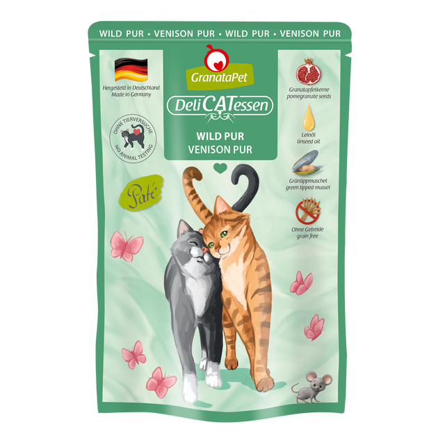 Granatapet Cat wet food DeliCatessen venison PUR