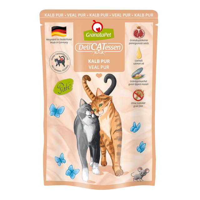 Granatapet Cat wet food DeliCatessen Veal PUR