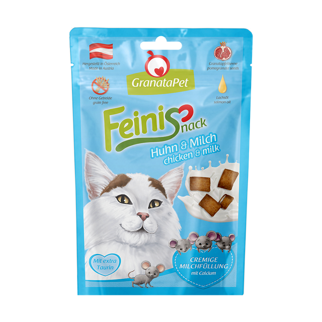 Granatapet Cat snacks FeiniSnack chicken & milk