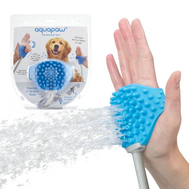 Aquapaw Pet Bathing Tool - Sprayer & Scrubber in One