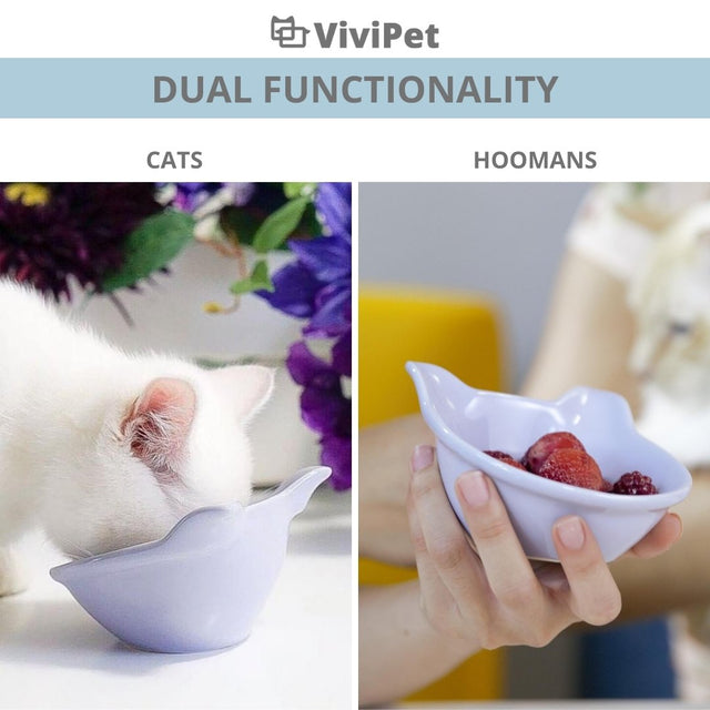 ViviPet Ceramic Kitty Bowl Mini