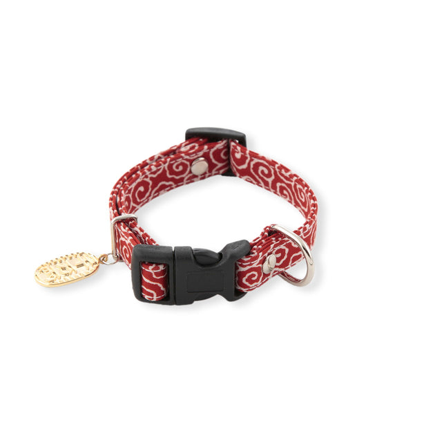 Necoichi Ninja Dog Collar Red