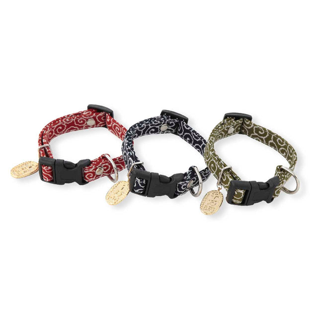 Necoichi Ninja Dog Collar Navy