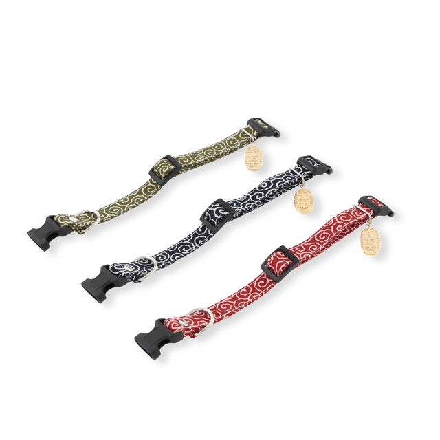 Necoichi Ninja Dog Collar Navy