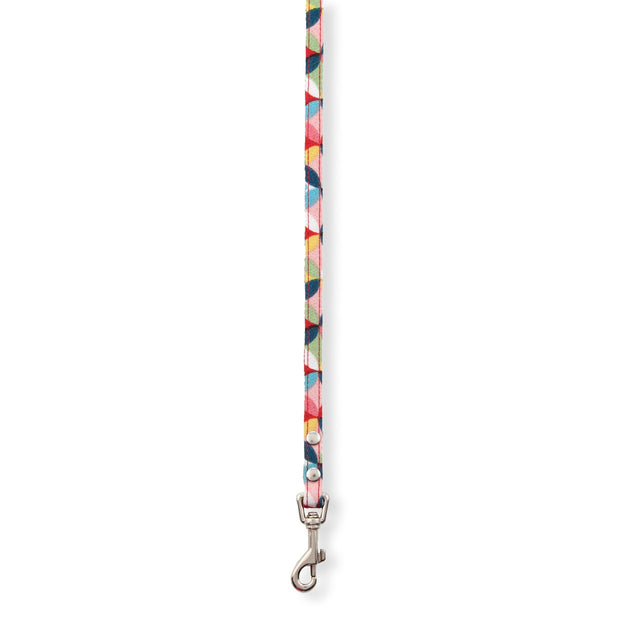 Necoichi Daruma Charm Bow Tie Dog Leash Red