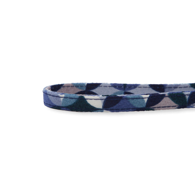 Necoichi Daruma Charm Bow Tie Dog Leash Blue