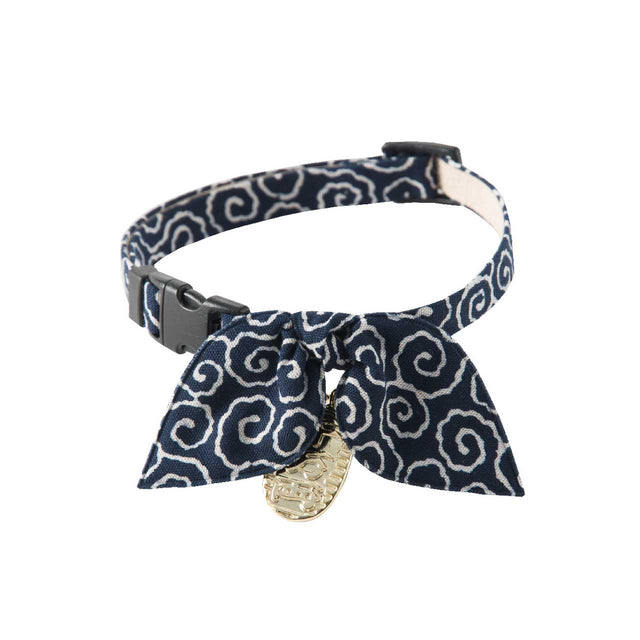 Necoichi Ninja Cat Collar Navy