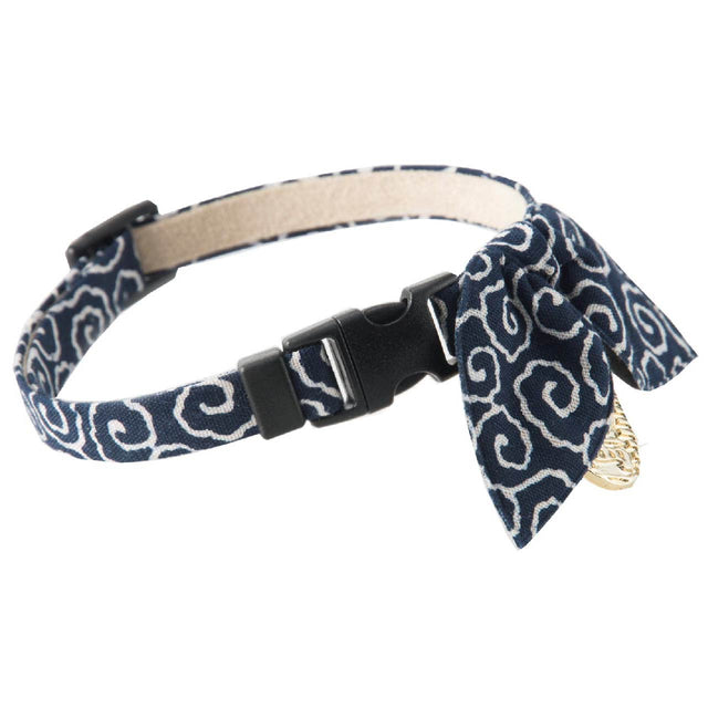 Necoichi Ninja Cat Collar Navy