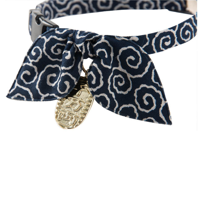 Necoichi Ninja Cat Collar Navy