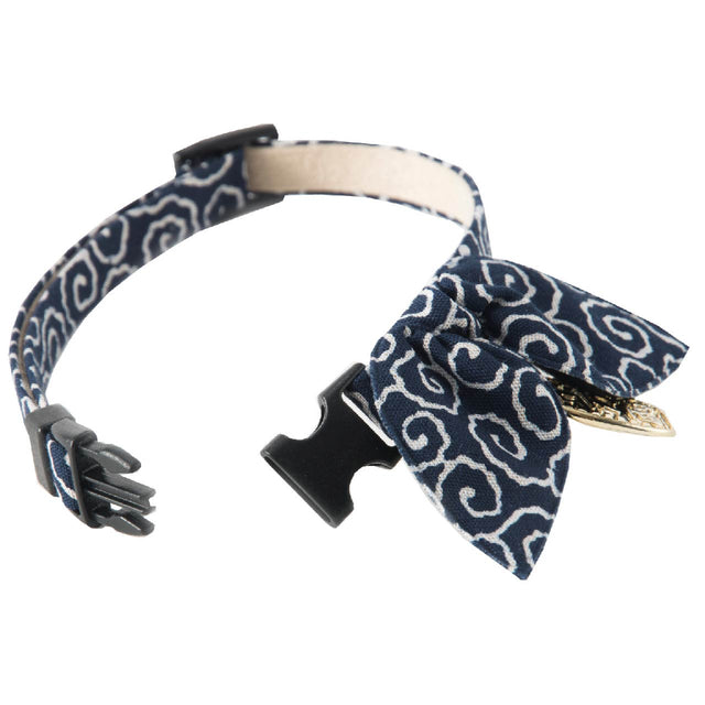 Necoichi Ninja Cat Collar Navy