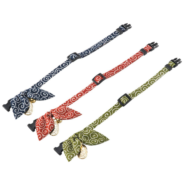 Necoichi Ninja Cat Collar Navy