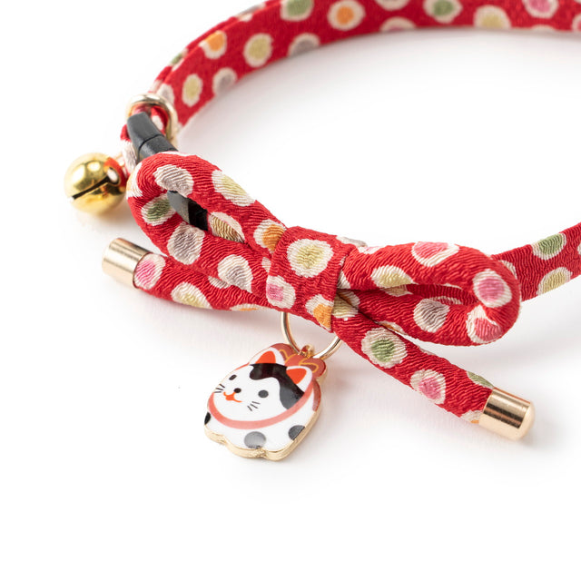 Necoichi ZEN Hariko Charm Cat Collar Red