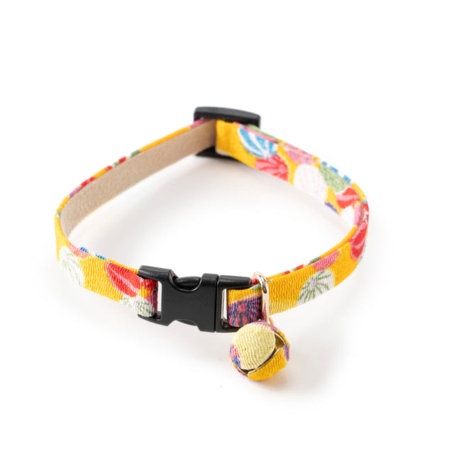 Necoichi Origami Balloon Bell Cat Collar Yellow