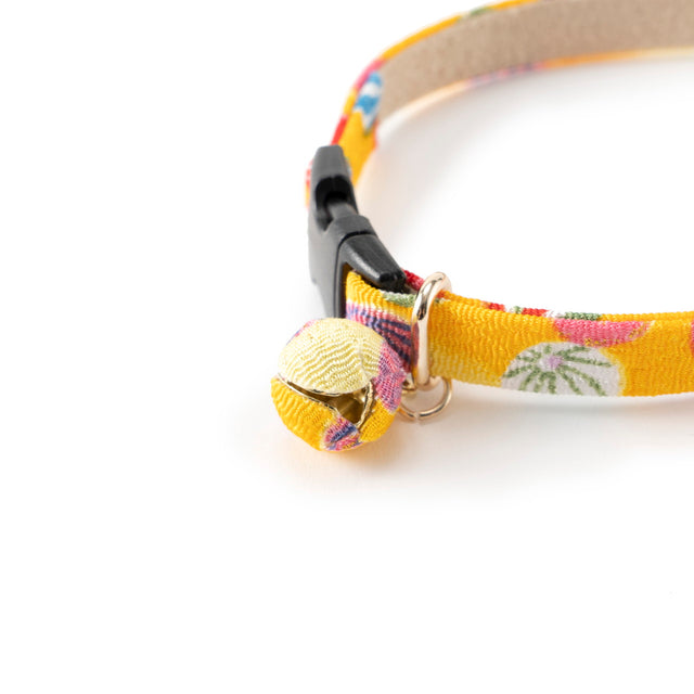 Necoichi Origami Balloon Bell Cat Collar Yellow